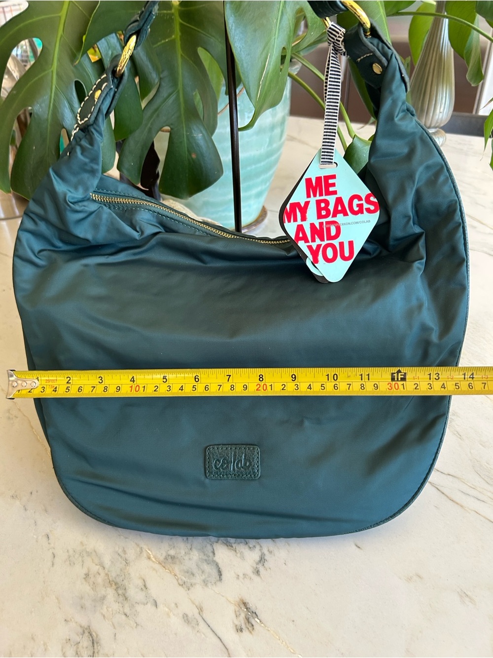 Women’s Green Hobo Co Lab Shoulder Bag - Casual Everyday Tote - Picture 4 of 10